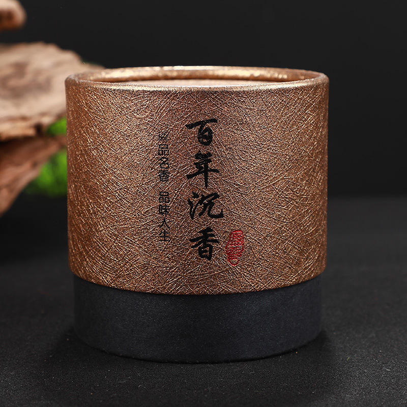 Latas de chá de papelão de folha de alumínio de cilindro personalizado recipiente de tubo de papel para embalagens de alimentos