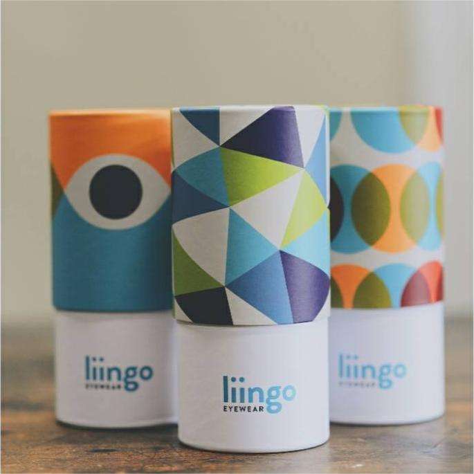 Óculos de papel de luxo personalizado, embalagem redonda, caixa de cilindro, óculos de sol kraft, tubo de embalagem para óculos