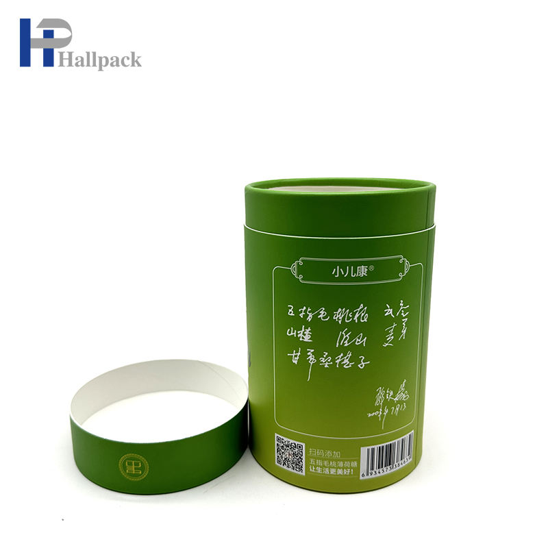 Bom fornecimento de embalagem redonda, biscoitos doces, lanches, cilindro de papel de qualidade alimentar, tempero personalizado, cilindro de papel
