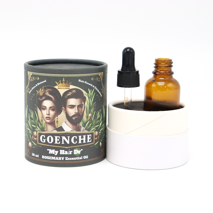 Pacote de caixas de tubo redondo embalado em papelão cosmético personalizado de alta qualidade para frasco de perfume de óleo essencial