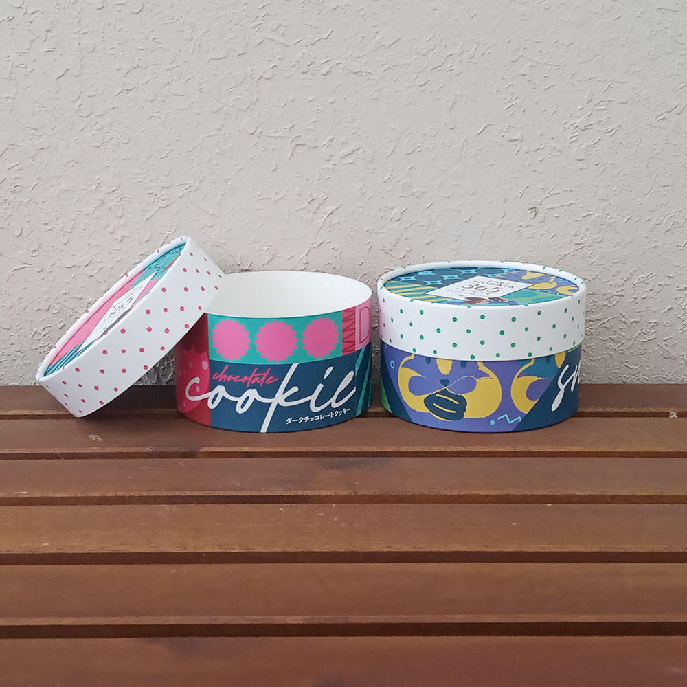 Tubo de papel de papelão para bolo de cozimento personalizado de luxo mais vendido no atacado