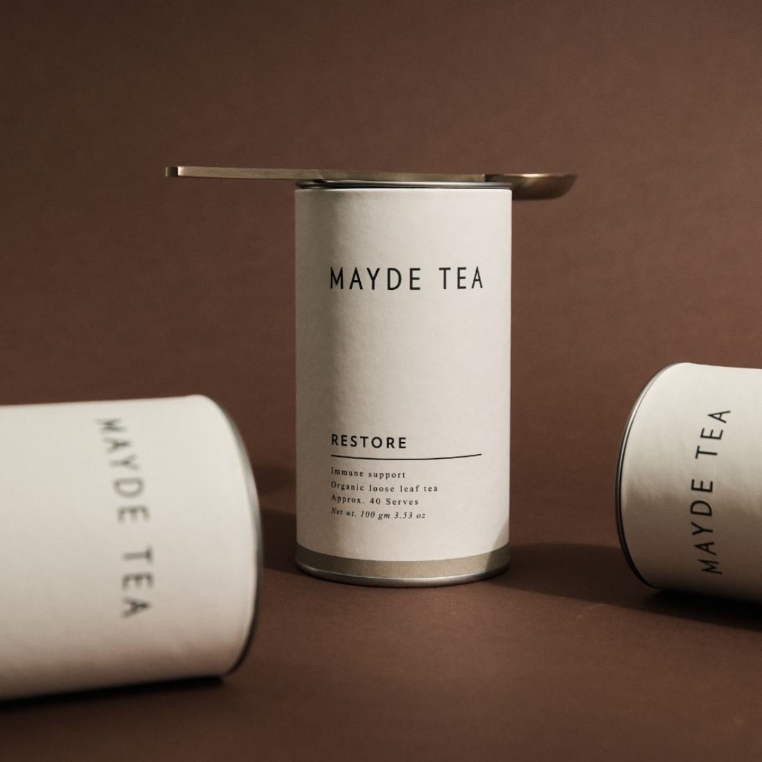 Cilindro biodegradável com impressão personalizada, alimentos com tampa de ferro, sacos de vasilha de chá premium, embalagem de caixa de tubo para pacote de chá solto