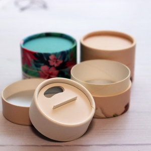 Tubo de papelão redondo feito sob medida, ecologicamente correto, recipiente para pó solto, peneira, vasilha de especiarias kraft, tubo de papel agitador superior