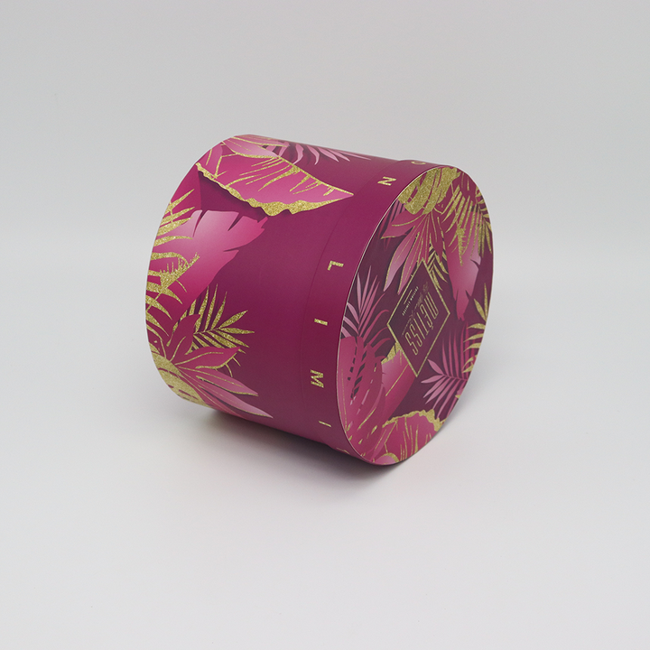 Tubo de papel feito sob encomenda amigável da caixa do cilindro do cartão de Eco que empacota para o perfume dos cuidados com a pele floresce o presente de aniversário do presente do feriado