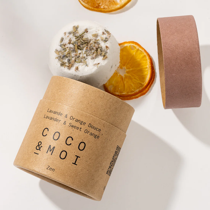 Caixa de cilindro de papel kraft livre de plástico 100% biodegradável personalizada para óleos essenciais de velas de sabão usam embalagens de tubos de papel