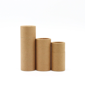 Atacado push up tubo de papel desodorante recipiente eco caixa de embalagem biodegradável papelão bálsamo labial tubo de papel kraft