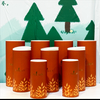 Hallpack Hand Make Embalagem de cilindro de papel para caixa de tubo redondo com tampa de plástico biodegradável