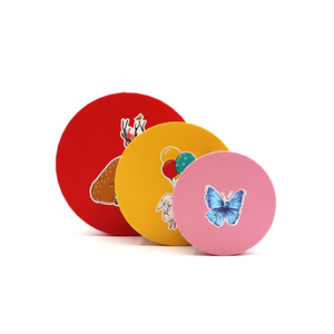 Impressão de logotipo personalizado caixa de tubo cilíndrico de borda plana papelão rígido caixa de presente caixa de presente alimentos cosméticos embalagem de tubo de papel