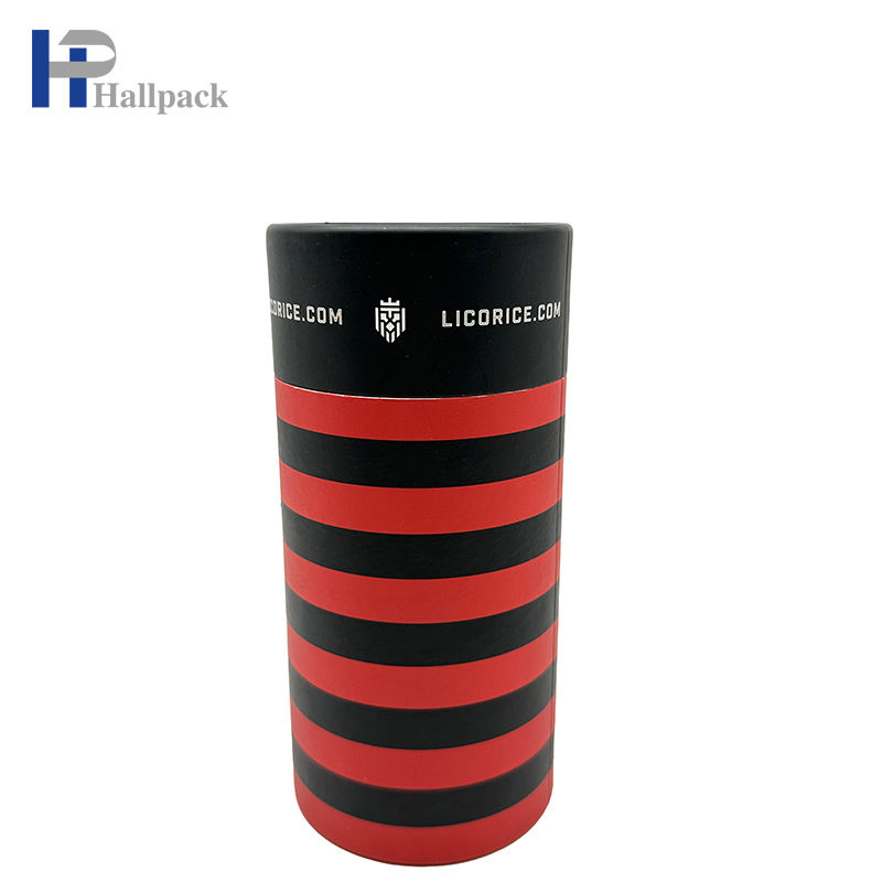 Caixa de garrafa conta-gotas com logotipo personalizável de alta qualidade, embalagem redonda de papelão Kraft para cosméticos, tubo de papelão colorido