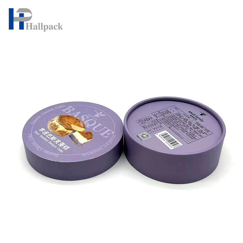 Tubo de papel de embalagem de bolo redondo biodegradável de qualidade alimentar do fabricante