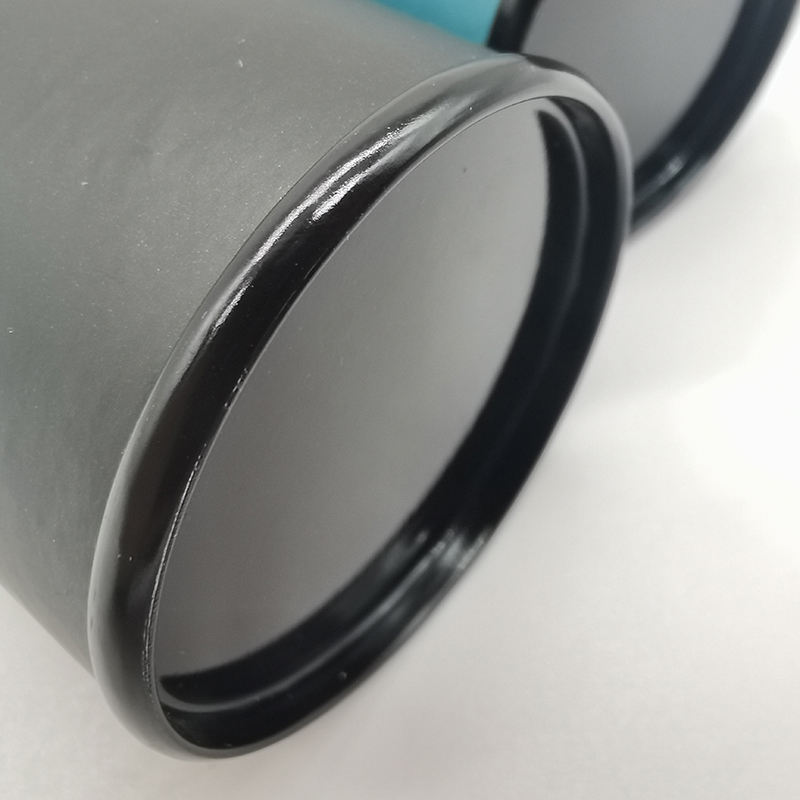 Tubo de papelão redondo kraft com tampa de ferro de luxo de tamanho personalizável para embalagem de tubo de papel com tampa metálica de alimentos domésticos