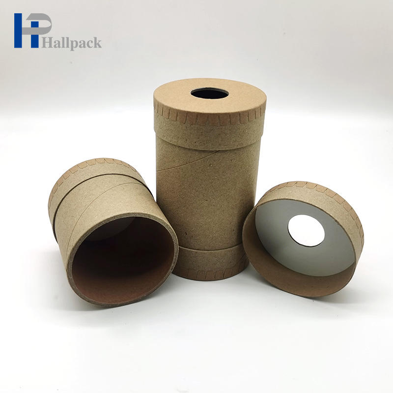 Tubo de papel personalizado por atacado que empacota o tubo puro do papel de embalagem com parte superior aberta