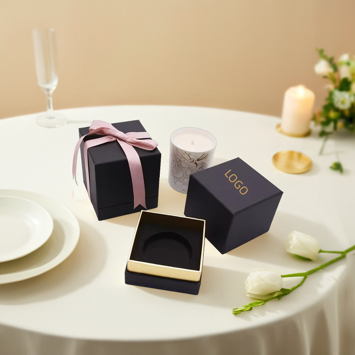 Caixa de papel pequena luxuosa do favor do brilho da caixa de papel dos doces do casamento com laminação fosca da folha de ouro