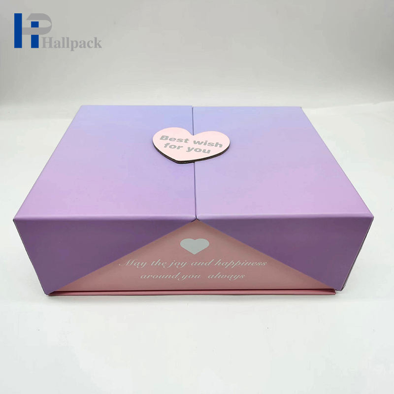 Puxe para caixa de presente de impressão personalizada caixa de papel de ambos os lados
