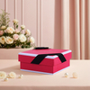 Luxo pequena caixa de presente de doces de casamento glitter favor caixa rígida com folha de ouro laminação fosca e manuseio de impressão de desaparecimento