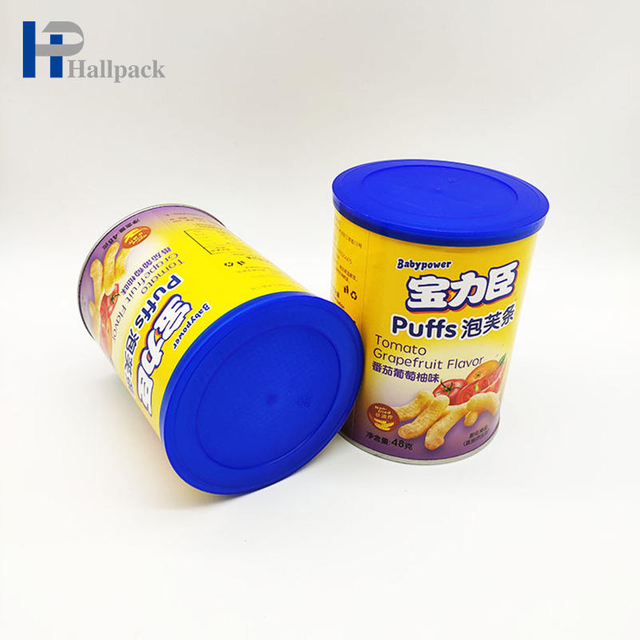 Folha do tubo do cartão do Livro Branco dos tubos do papel de envolvimento alinhada com tampas da lata