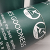 Tubo de papel cosmético redondo verde essência garrafa de óleo tubo de papel de embalagem