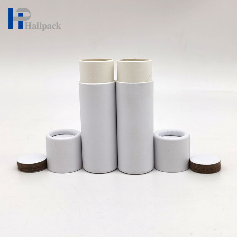 O tubo natural Kraft do desodorante do tubo do papel do batom levanta os tubos de papel