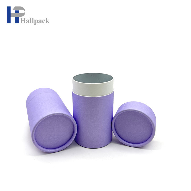 Caixa redonda de papelão de folha de alumínio biodegradável personalizada, tubo de papel de qualidade alimentar, tubo de embalagem, chá, café, biscoito, embalagem de papel