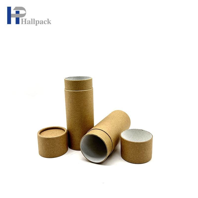 Tubo de papel de tamanho grande de qualidade perfeita de 2 onças em branco caixa com núcleo Kraft tubo de papel mais barato para barra de loção