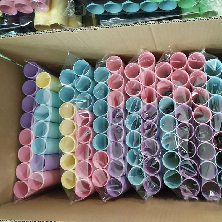 Tubos de rolo de papel artístico DIY biodegradáveis, ecológicos e personalizáveis, feitos à mão, tubos de artesanato de papel colorido