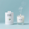 Reciclável Cilindro de papel de design personalizado embalagem cosmética para latas de vela