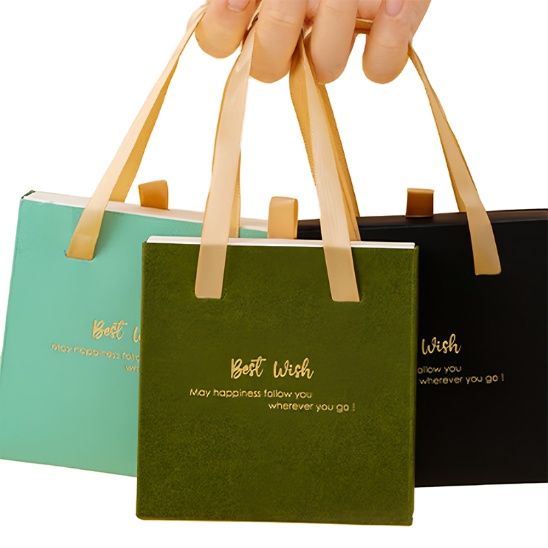 Biodegradable Personalized Logo Paper Boxes embalagem com gaveta para brincos de anéis
