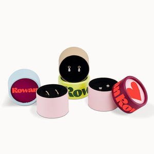 Caixa de cilindro de papelão de joias de luxo personalizada caixa de tubo redondo embalada para relógio brincos de pedras preciosas pulseira colar anel