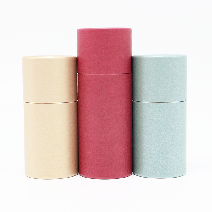 Embalagem de roupas ecológicas, caixa de cilindro de papelão, tubo de papel com janela para camisetas, roupas íntimas, meias, toalha