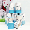 Embalagem de papel Kraft de borda plana ecológica Hallpack para embalagem de tubo de papelão artesanal de quebra-cabeça da moda de velas