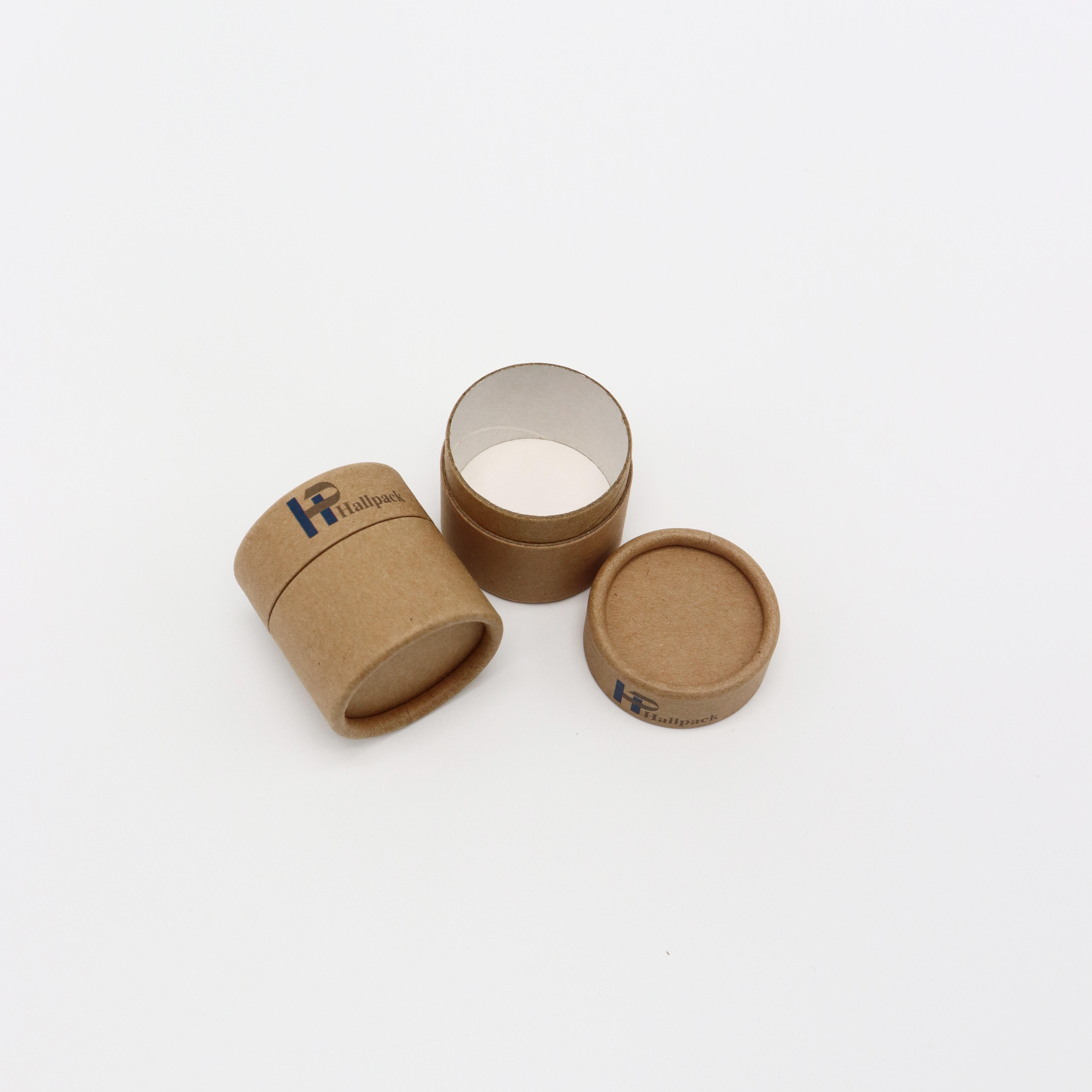 Recipientes vazios de papelão cosmético ecológico, frascos de embalagem de tubo de papel para embalagem de manteiga de karité em pó a granel