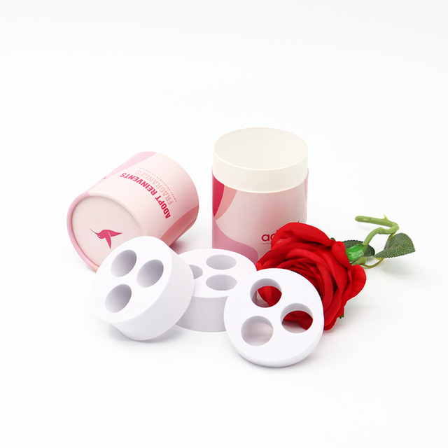 Logotipo personalizado biodegradável Kraft cilindro redondo cosméticos óleo essencial perfume vela embalagem de tubo de papel
