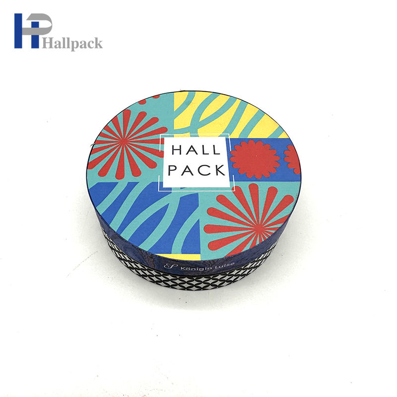 Embalagem de tubo de papel embalado em caixa de cilindro de papelão de produto comestível com design personalizado para bolo de chocolate e biscoito