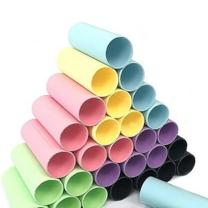 Tubos de rolo de papel artístico, ecológico, biodegradável, colorido, 4cm, artesanal, faça você mesmo, tubos de artesanato de papel colorido