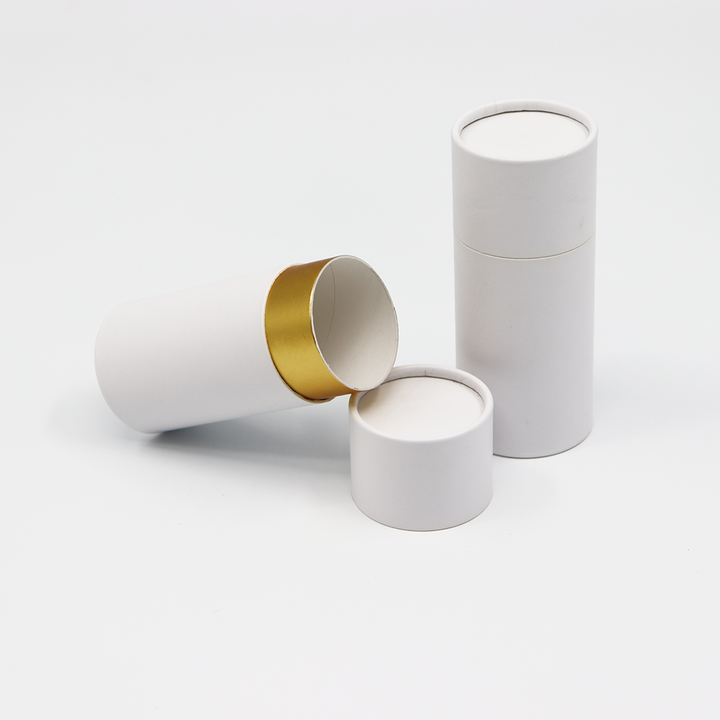 Embalagem ecologicamente correta para presente e artesanato, caixa de cilindro de papelão, tubo de papel para vela de cera