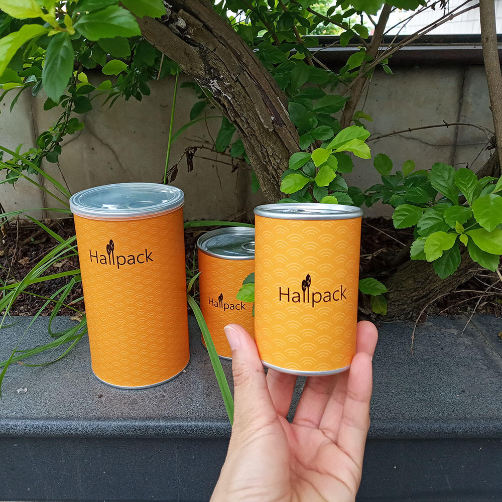 Tubo de papel reciclável de cilindro de papelão hermético com tampa fácil de descascar para tubo de embalagem de alimentos personalizado de colágeno em pó de proteína