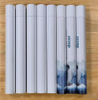 Tubo de caixa de papel kraft marrom ecológico de alta qualidade, personalizado, envio branco, embalagem de tubo de papel artesanal