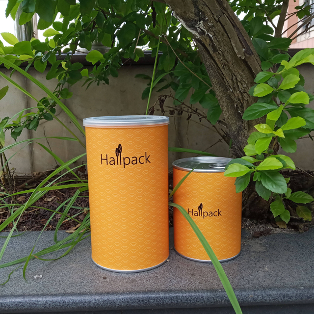 Atacado reciclado logotipo personalizado impressão cilindro de papelão caixa de tubo de papel de embalagem com tampa longa ferro chá café vela