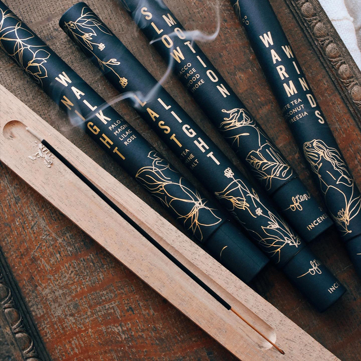 Embalagem de tubo de papel redondo com design personalizado ecológico para tubo de embalagem personalizada de incenso Embalagem de cilindro biodegradável