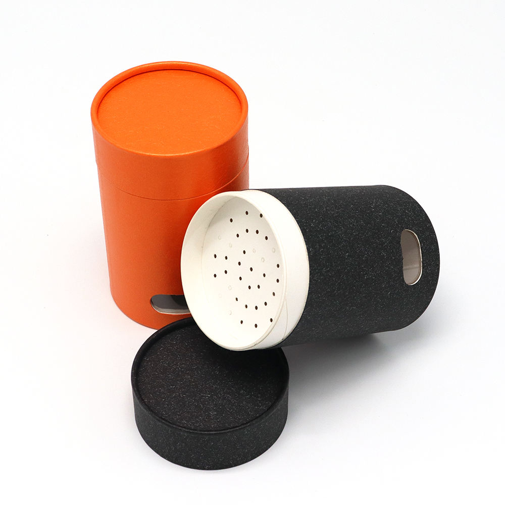 Tubo de papel da peneira textura de papel tecida tubos reciclados do cartão para o alimento do pó