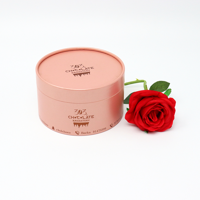 Tubo de empacotamento feito sob encomenda amigável da caixa do cilindro do cartão do produto comestível de Eco que empacota para o chocolate do biscoito do bolo do pão