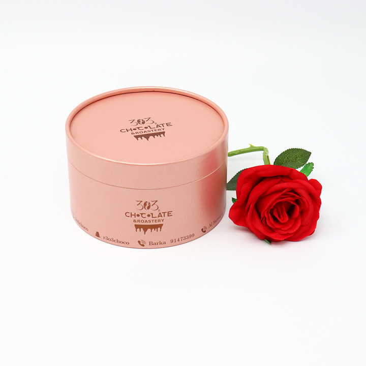 Tubo de empacotamento feito sob encomenda amigável da caixa do cilindro do cartão do produto comestível de Eco que empacota para o chocolate do biscoito do bolo do pão