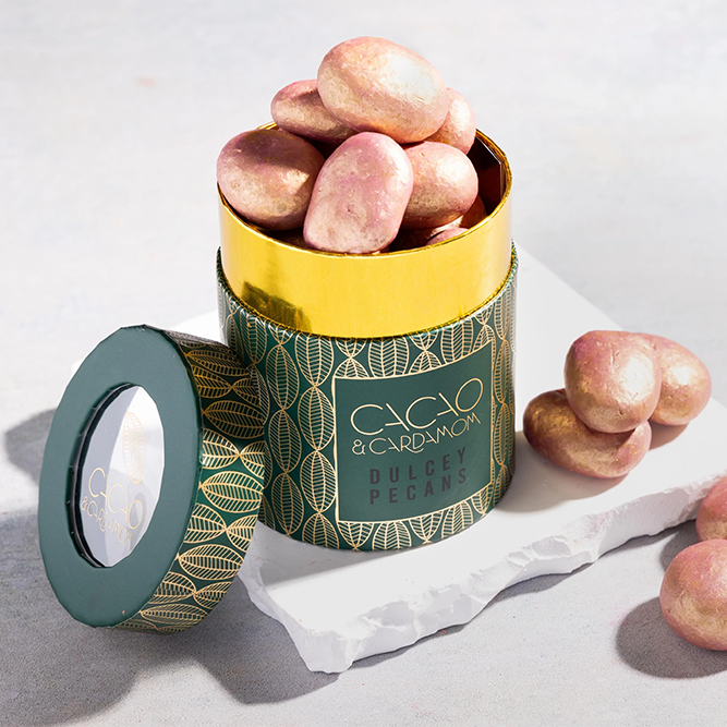 Embalagem de tubo biodegradável de preço de fábrica Hallpack para embalagem de tubo de papel personalizado ecológico para café para biscoitos de chocolate