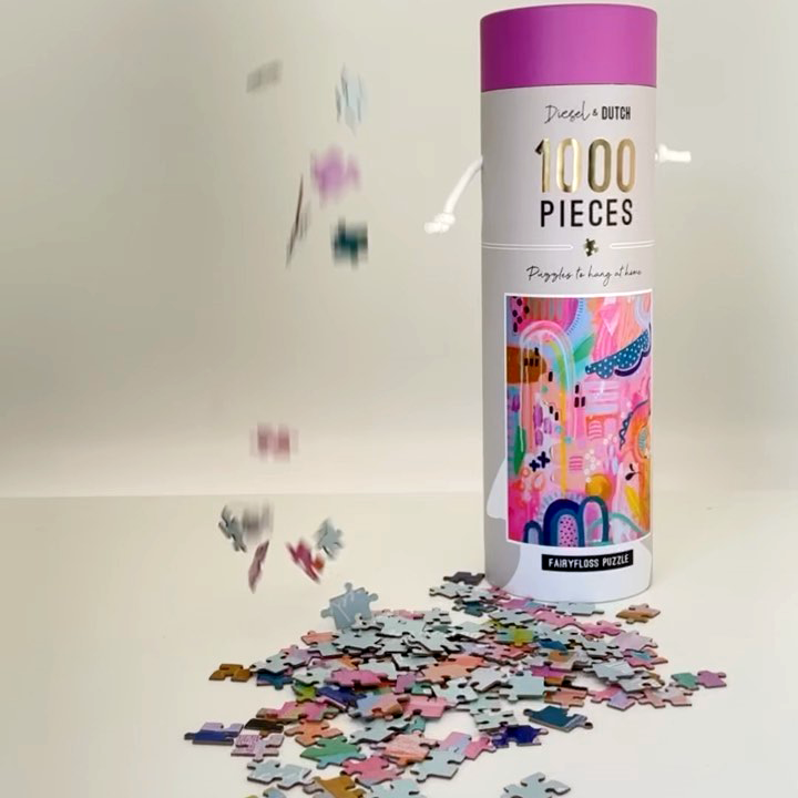 Caixa de tubo redondo de impressão personalizada Embalagem de papel Kraft ecológica para embalagem de tubo de papelão artesanal de quebra-cabeça de moda de vela