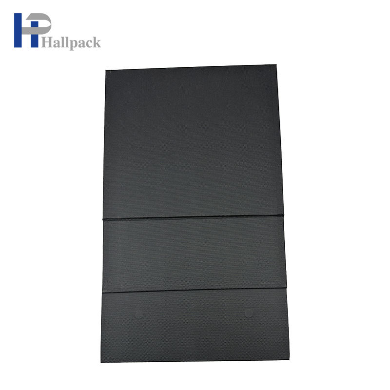 Caixa de papel de embalagem para impressão de logotipo personalizado por atacado Caixa de papel dobrável preta