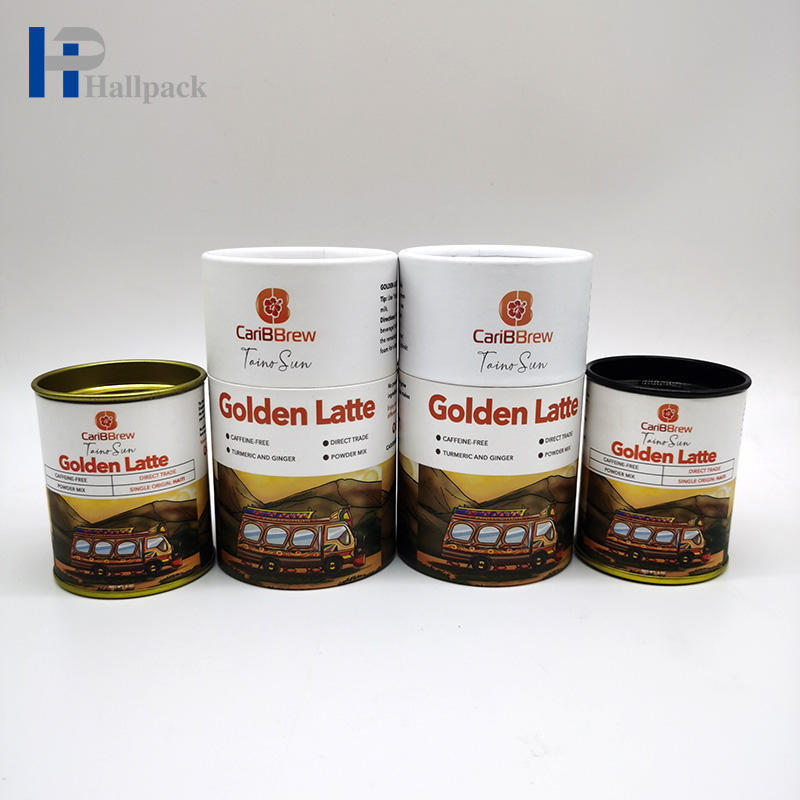 Ferro que cobre tubos de papel para alimentos Tubo de papel para chá Tubo de papel para café Embalagem de tubo de papel