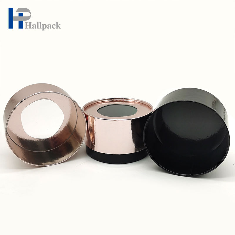 Tubo de empacotamento redondo biodegradável do papel do cilindro do tubo com a janela clara do Pvc