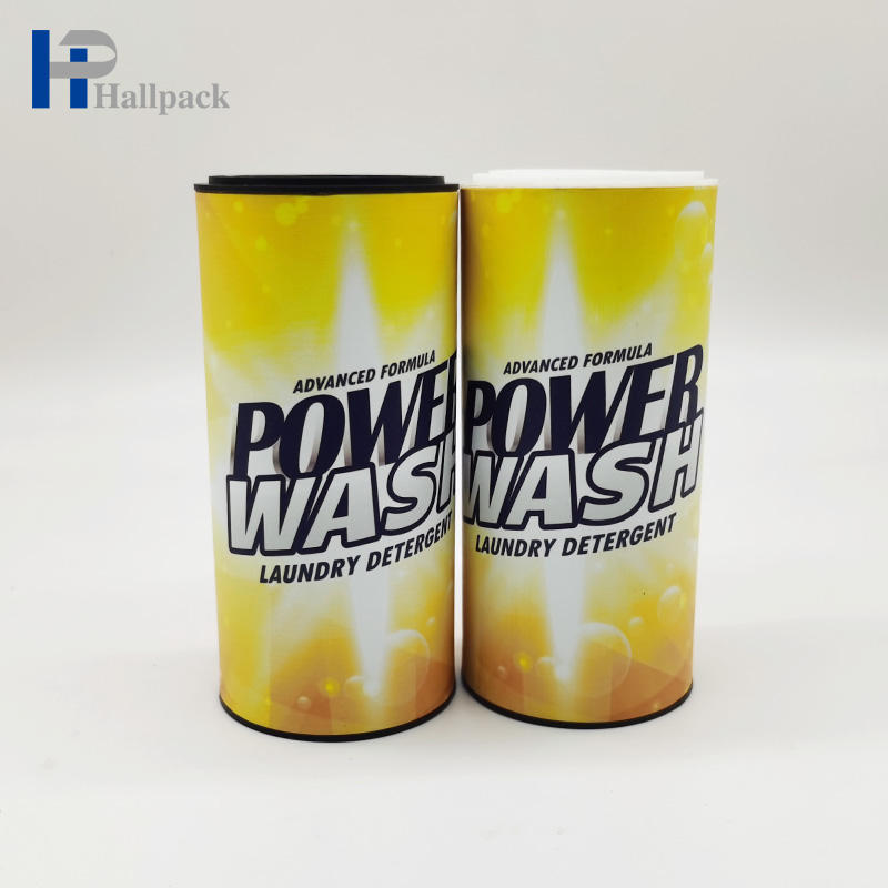 Novo design durável tubo de papelão vazio tubo de papel de embalagem de pó de lavagem