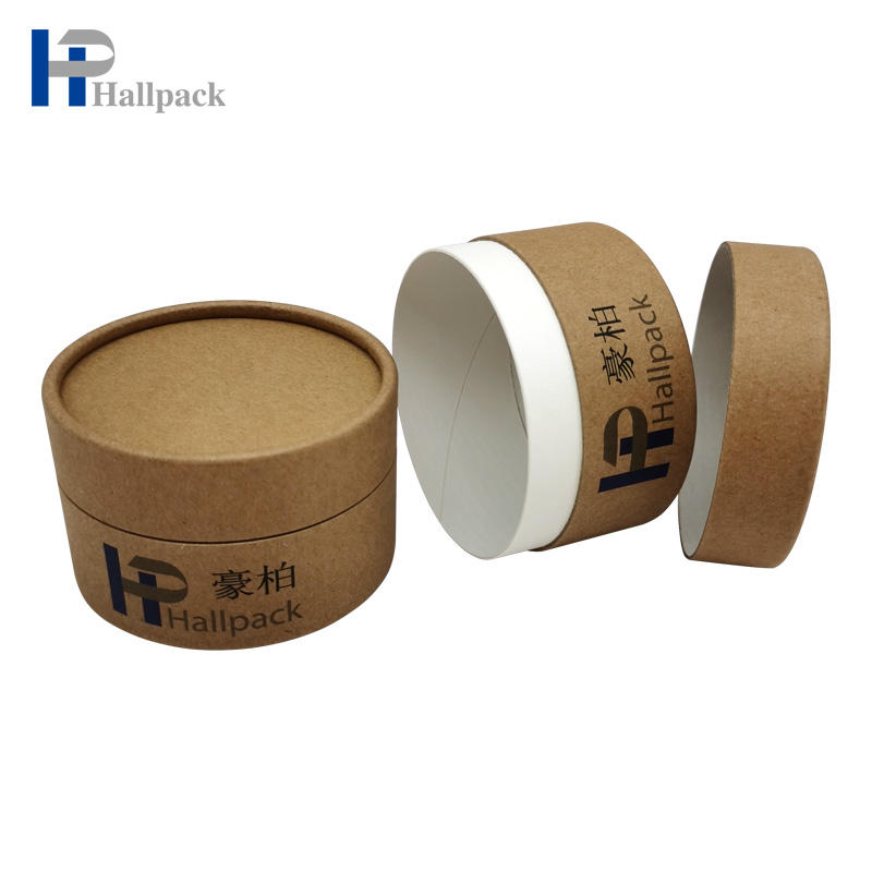Tubo de papel grosso dos produtos dos cuidados com a pele do tubo da vela do papel de Brown