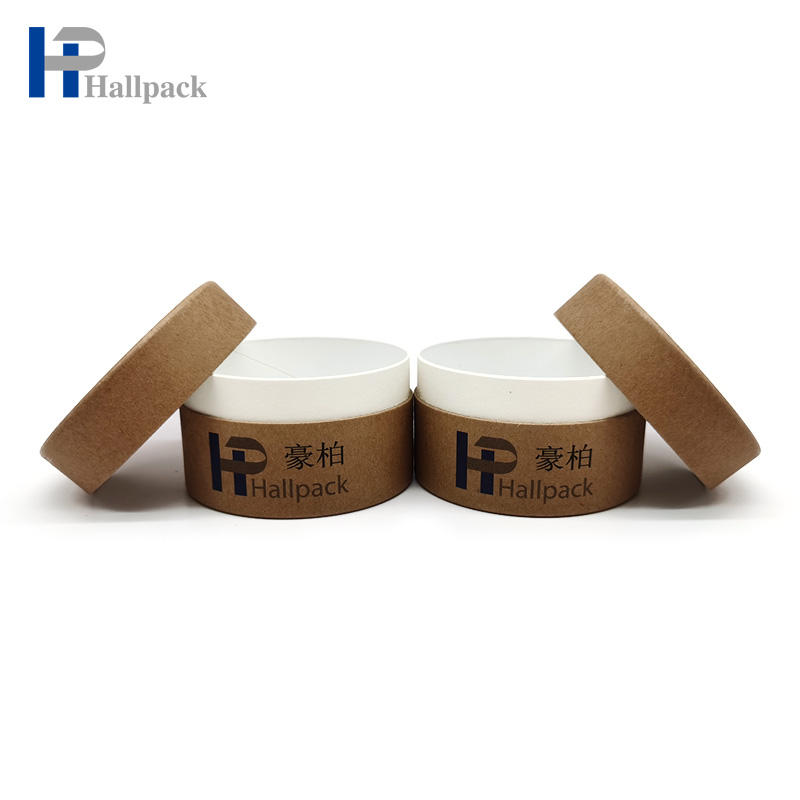 Tubo de papel grosso dos produtos dos cuidados com a pele do tubo da vela do papel de Brown
